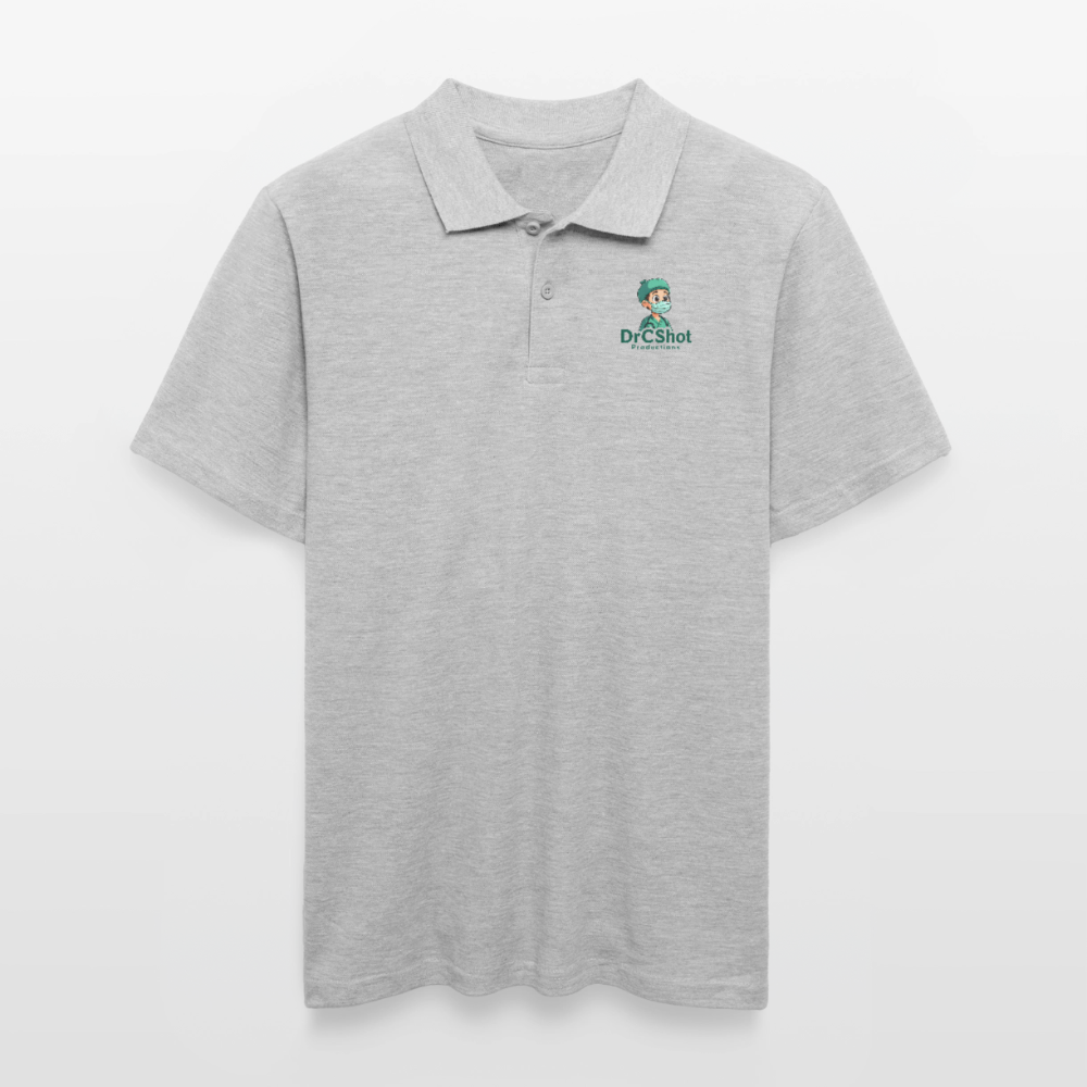 DrCShot Fan Polo-Shirt (Männer) - grau meliert - heather grey