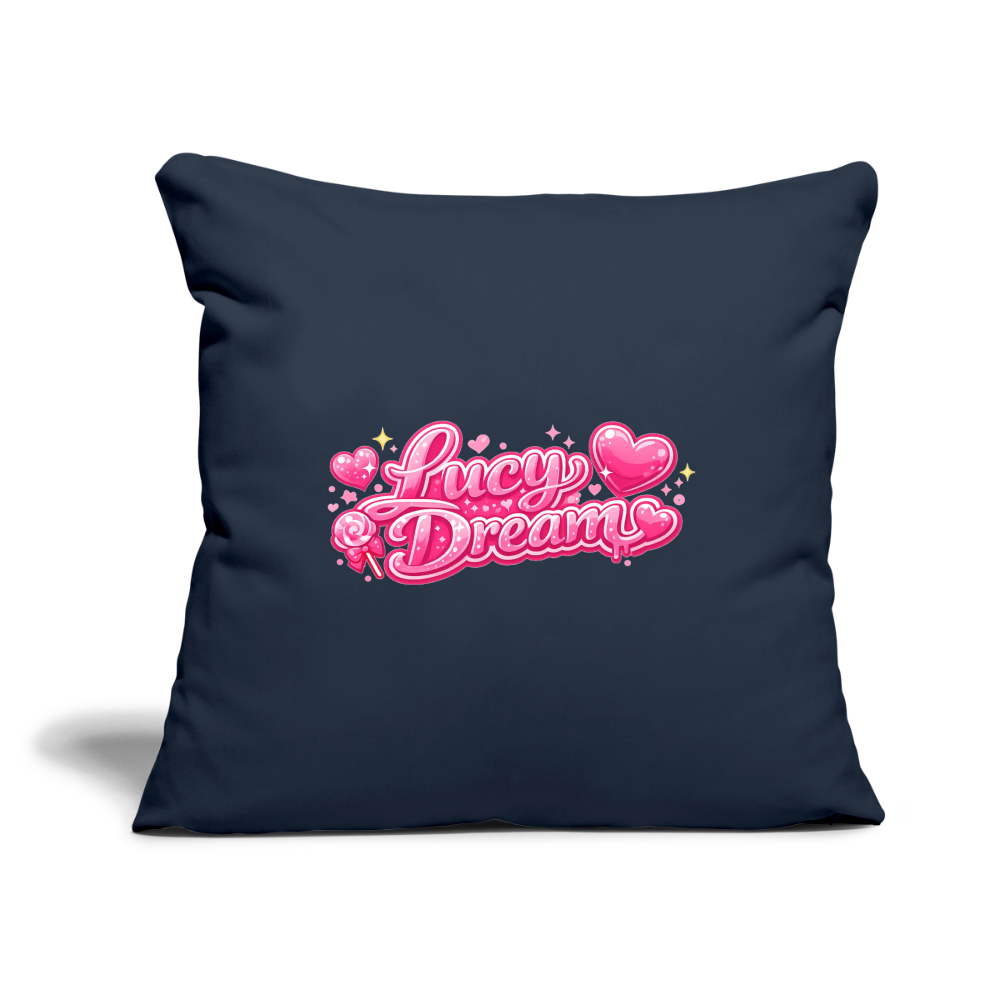Lucy Dream Fan Kissenbezug (45x45 cm) - navy - navy