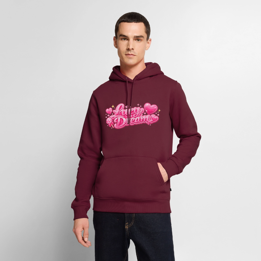 Lucy Dream Premium Fan Hoodie (Männer) - burgunderrot - burgundy