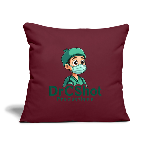 DrCShot Fan Kissenbezug (45x45 cm) - burgunderrot - burgundy