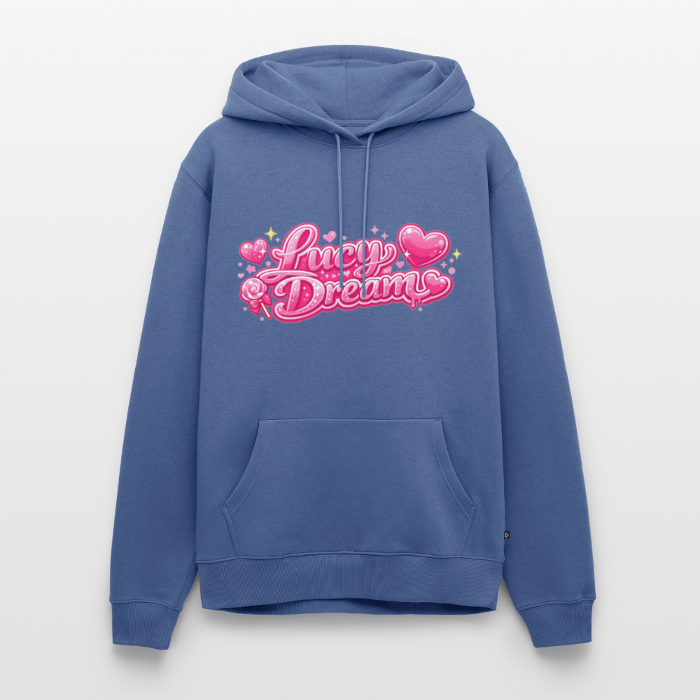 Lucy Dream Premium Fan Hoodie (Männer) - taubenblau - stone blue