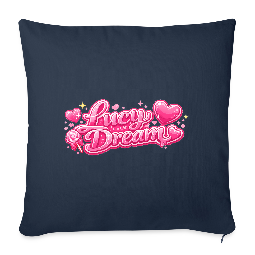 Lucy Dream Fan Kissenbezug (45x45 cm) - navy - navy