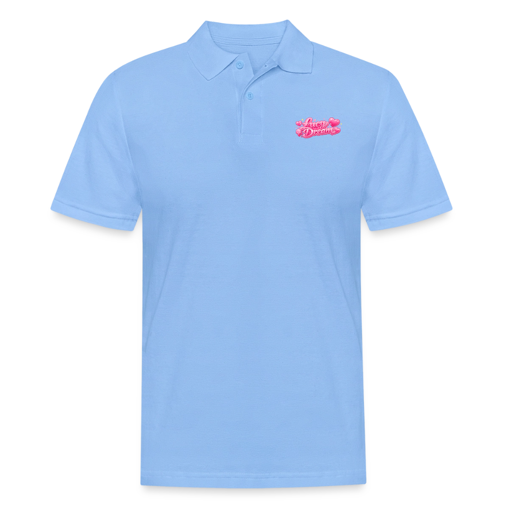 Lucy Dream Fan Polo-Shirt (Männer) - himmelblau - sky blue