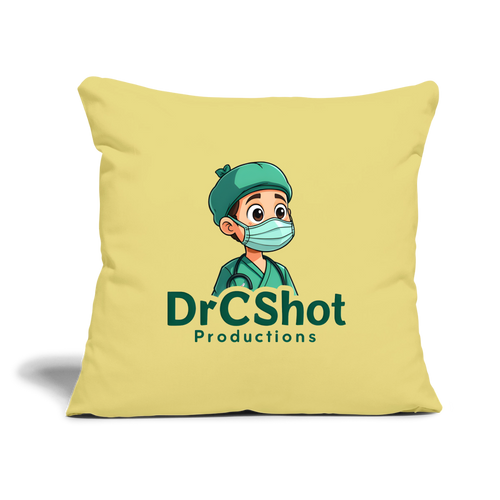 DrCShot Fan Kissenbezug (45x45 cm) - hellgelb - washed yellow