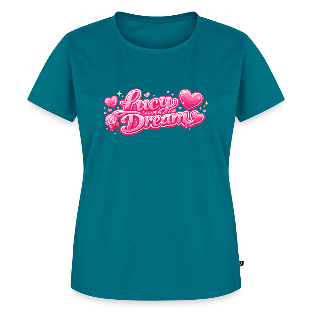 Lucy Dream Premium Fan T-Shirt (Frauen) - petrol - petrol