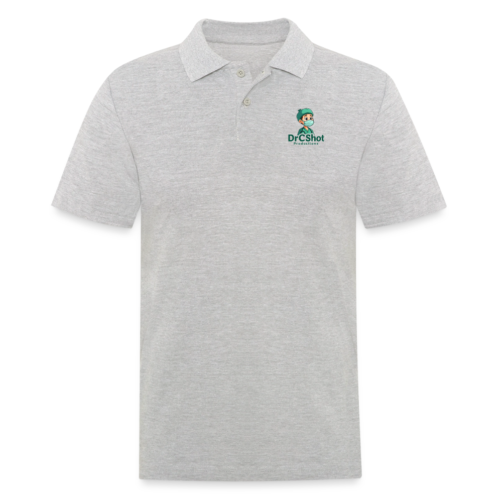 DrCShot Fan Polo-Shirt (Männer) - grau meliert - heather grey