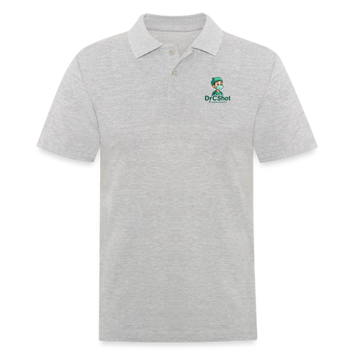 DrCShot Fan Polo-Shirt (Männer) - grau meliert - heather grey