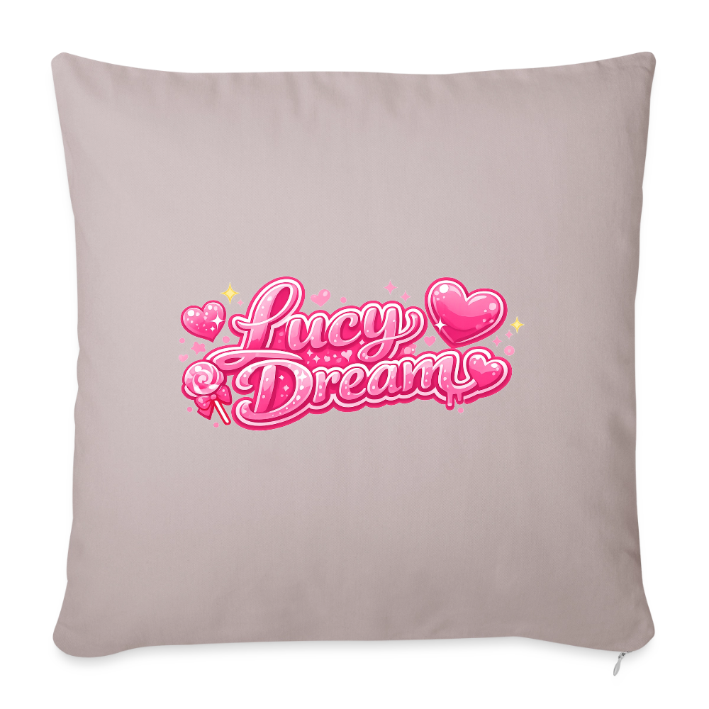 Lucy Dream Fan Kissenbezug (45x45 cm) - helles taupe - light taupe
