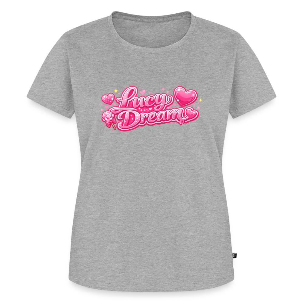 Lucy Dream Premium Fan T-Shirt (Frauen) - grau meliert - heather grey