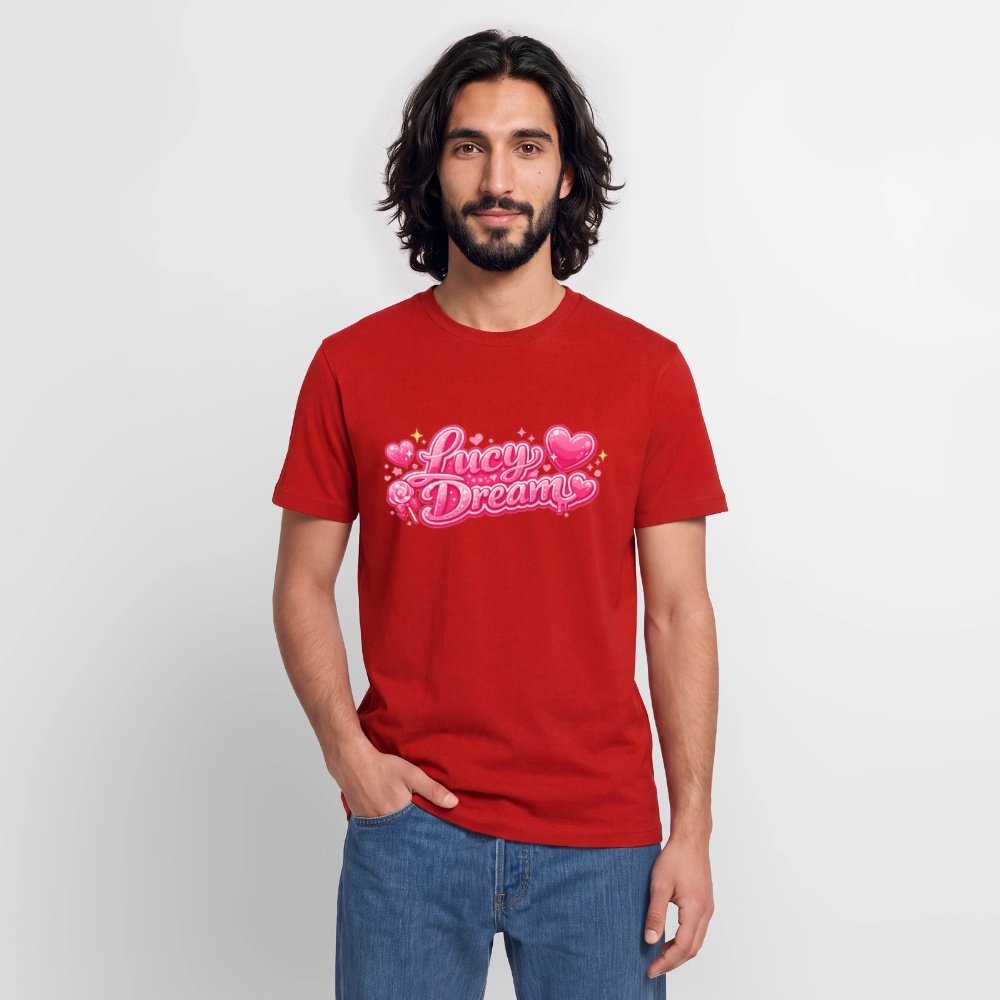 Lucy Dream Fan T-Shirt für Herren (Classic Fit) - rot - red