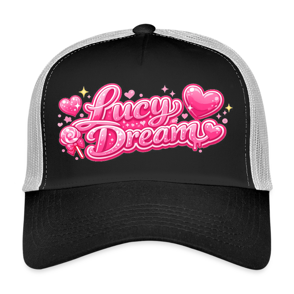 Lucy Dream Fan Trucker Cap - schwarz/steingrau - black/stone grey