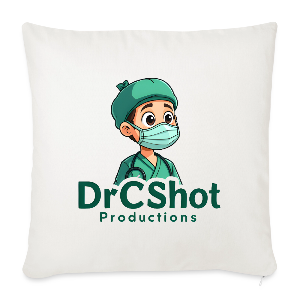 DrCShot Fan Kissenbezug (45x45 cm) - weiß - natural white