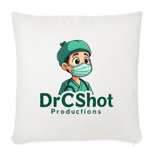 DrCShot Fan Kissenbezug (45x45 cm) - weiß - natural white