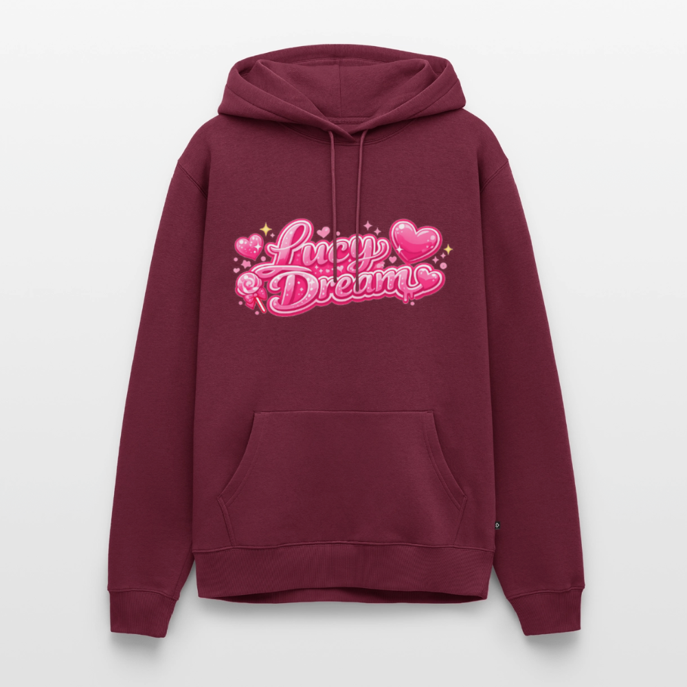 Lucy Dream Premium Fan Hoodie (Männer) - burgunderrot - burgundy