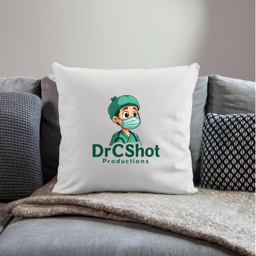 DrCShot Fan Kissenbezug (45x45 cm) - weiß - natural white