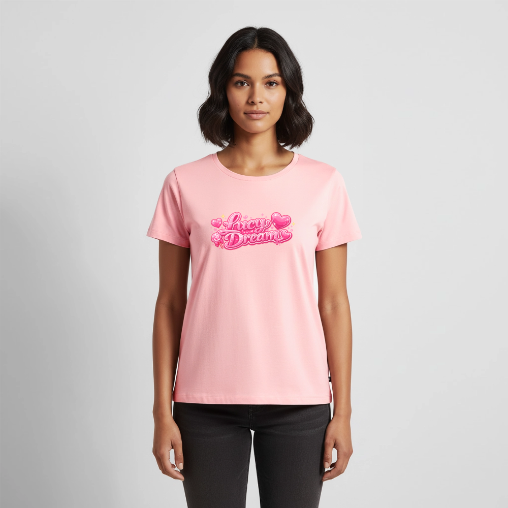 Lucy Dream Premium Fan T-Shirt (Frauen) - rosa - rose
