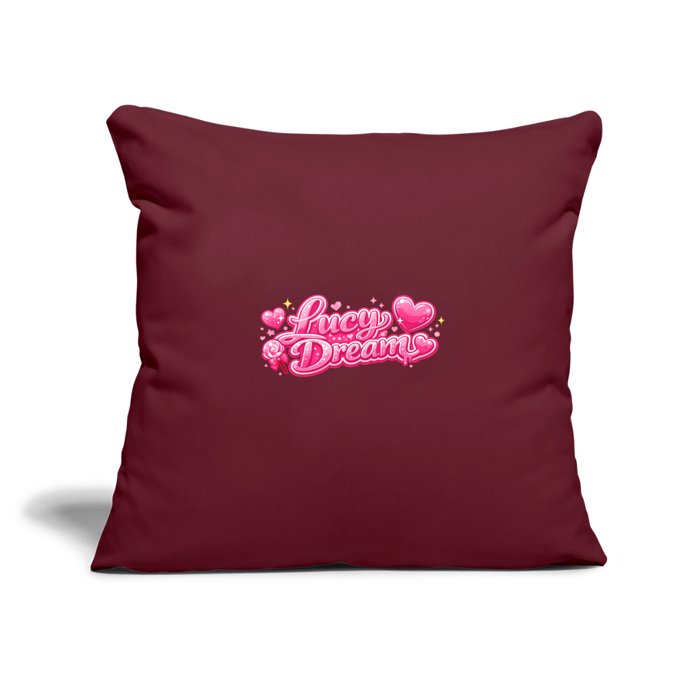 Lucy Dream Fan Kissenbezug (45x45 cm) - burgundy