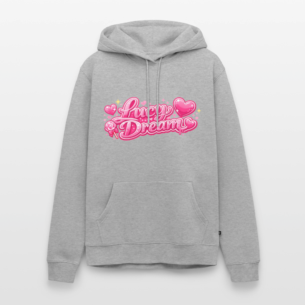 Lucy Dream Premium Fan Hoodie (Männer) - grau meliert - heather grey