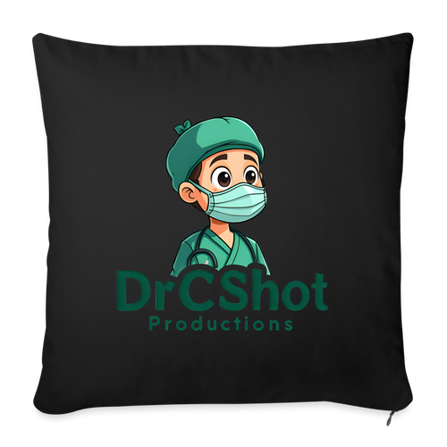DrCShot Fan Kissenbezug (45x45 cm) - schwarz - black