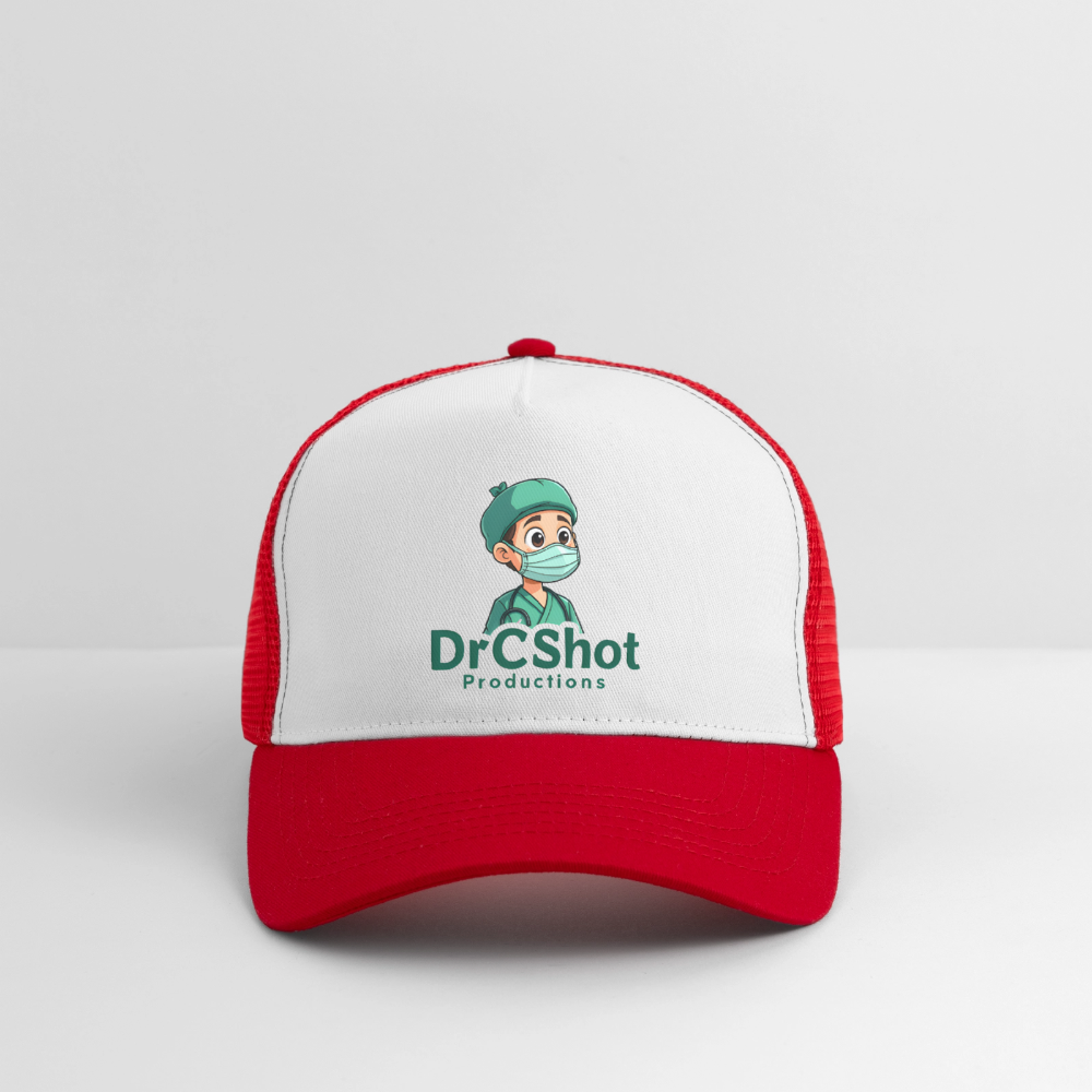 DrCShot Fan Trucker Cap - weiß/rot - white/red
