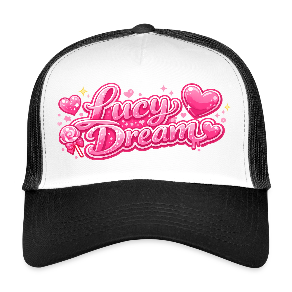 Lucy Dream Fan Trucker Cap - weiß/schwarz - white/black