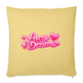 Lucy Dream Fan Kissenbezug (45x45 cm) - hellgelb - washed yellow
