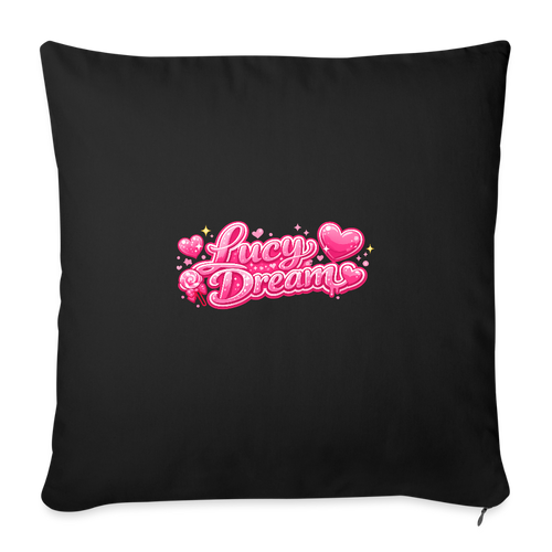 Lucy Dream Fan Kissenbezug (45x45 cm) - black