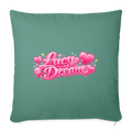 Lucy Dream Fan Kissenbezug (45x45 cm) - tannengrün - cypress green