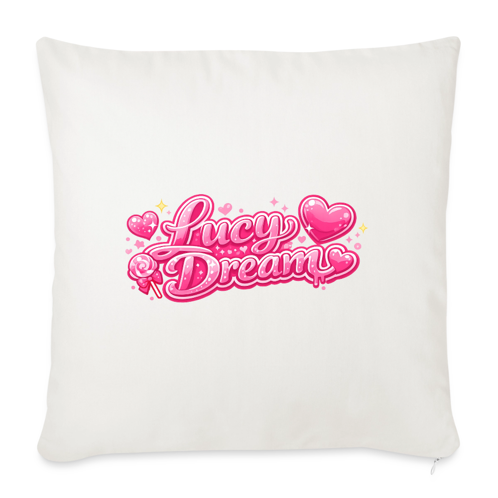 Lucy Dream Fan Kissenbezug (45x45 cm) - weiß - natural white