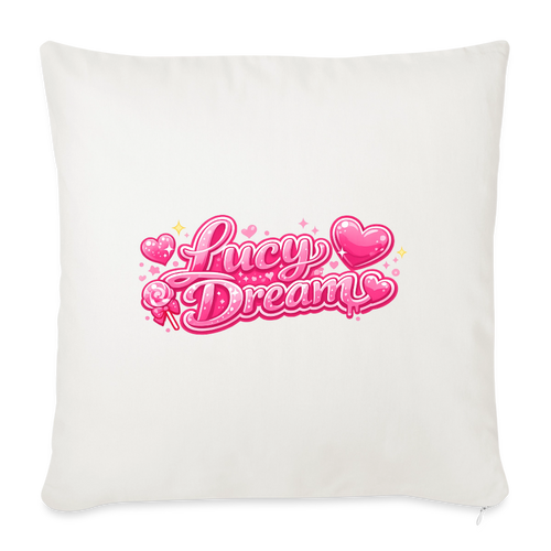 Lucy Dream Fan Kissenbezug (45x45 cm) - weiß - natural white