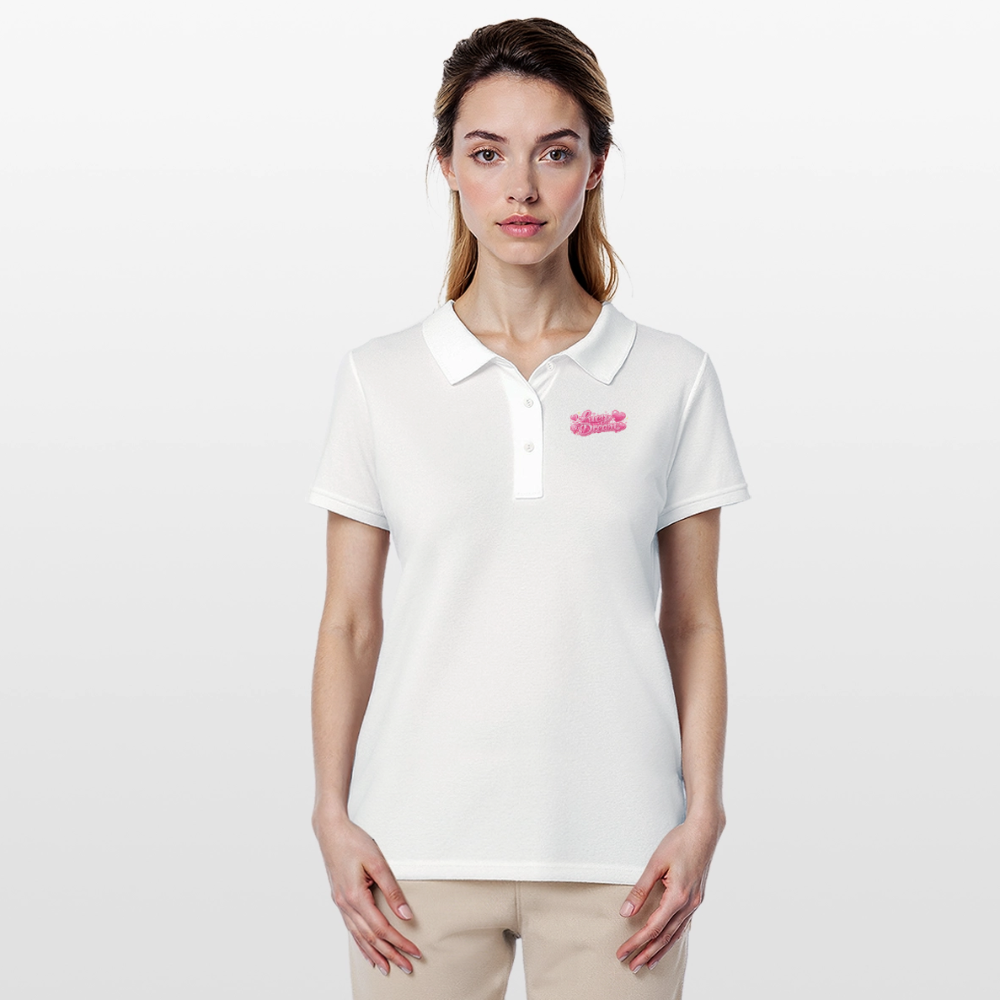 Lucy Dream Fan Polo-Shirt für Damen - white