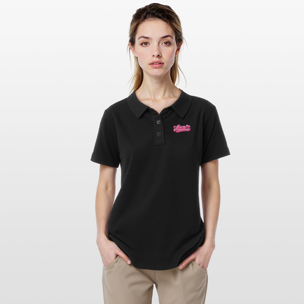 Lucy Dream Fan Polo-Shirt (Frauen) - schwarz - black