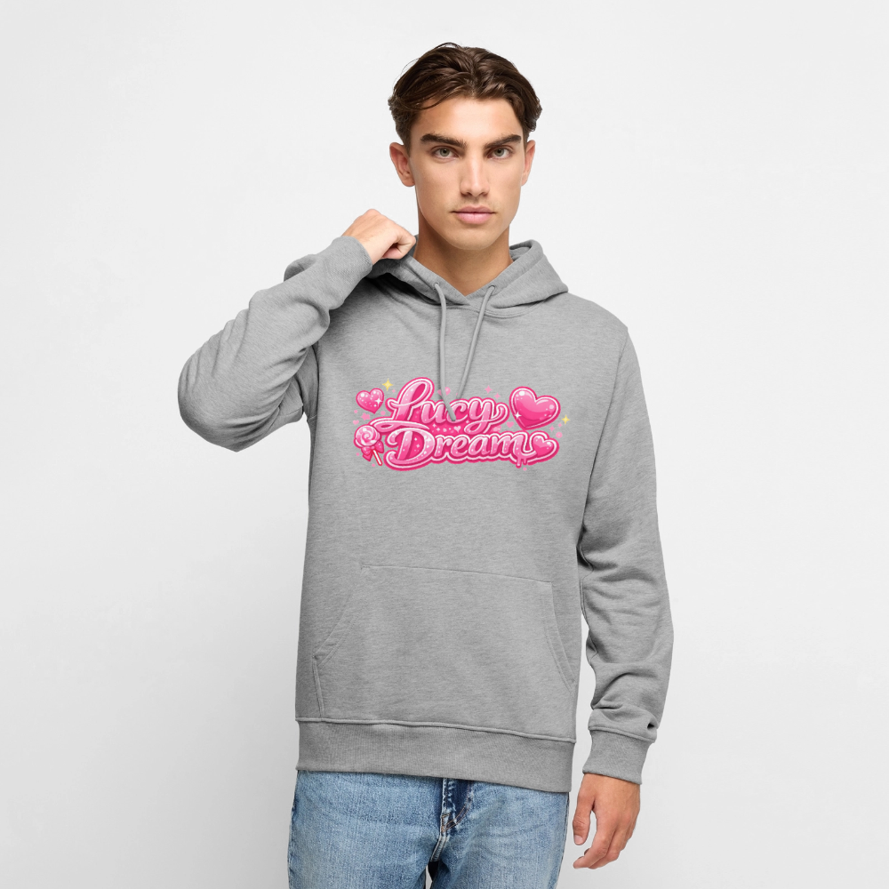 Lucy Dream Premium Fan Hoodie (Männer) - grau meliert - heather grey