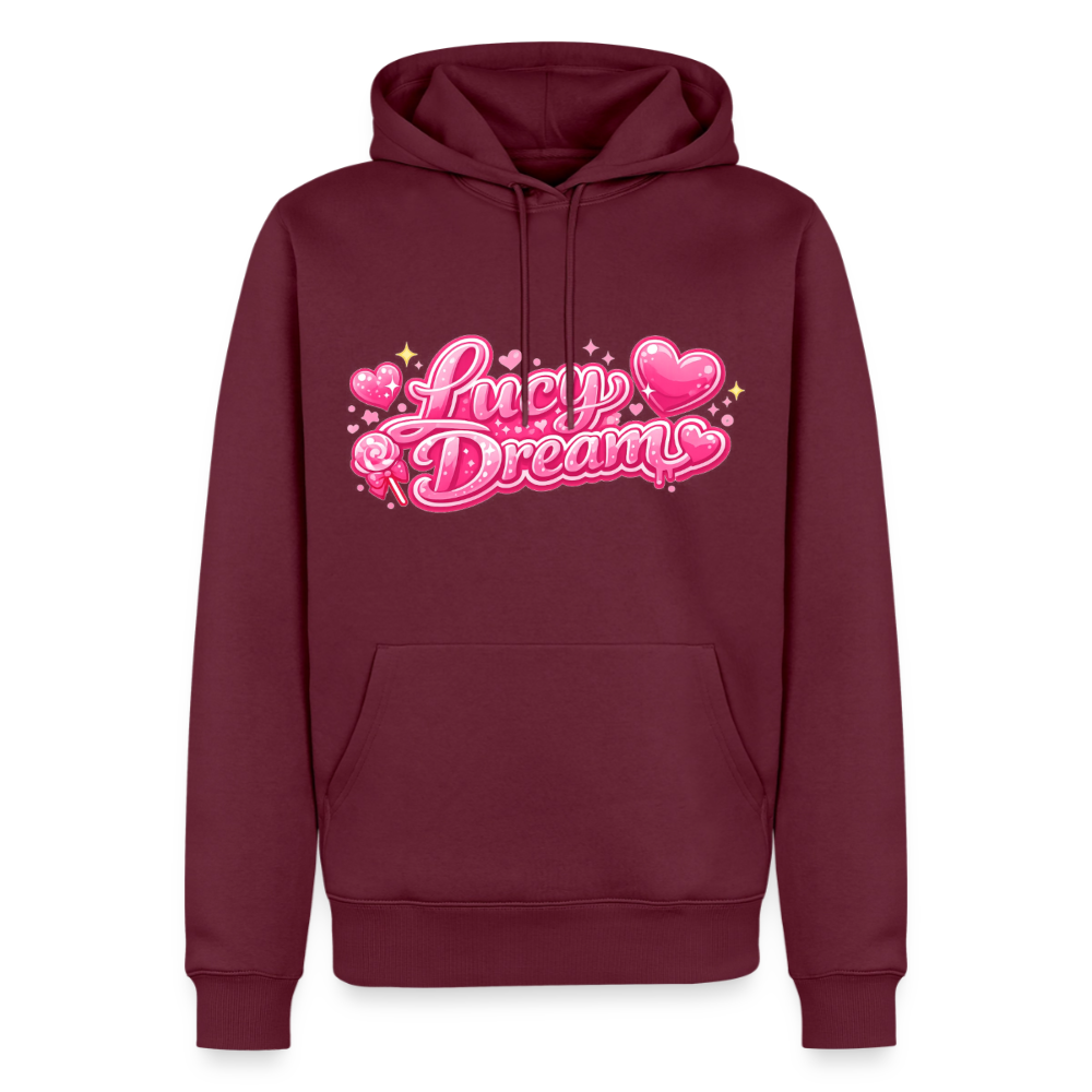 Lucy Dream Premium Fan Hoodie (Männer) - burgunderrot - burgundy