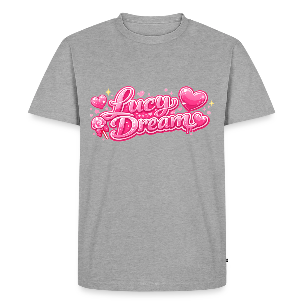 Lucy Dream Fan T-Shirt für Herren (Classic Fit) - grau meliert - heather grey