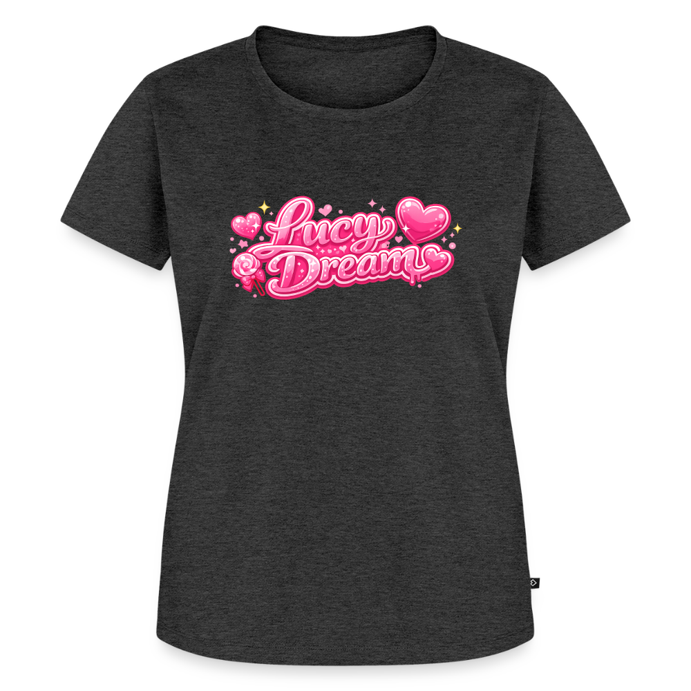 Lucy Dream Premium Fan T-Shirt für Damen - heather anthracite