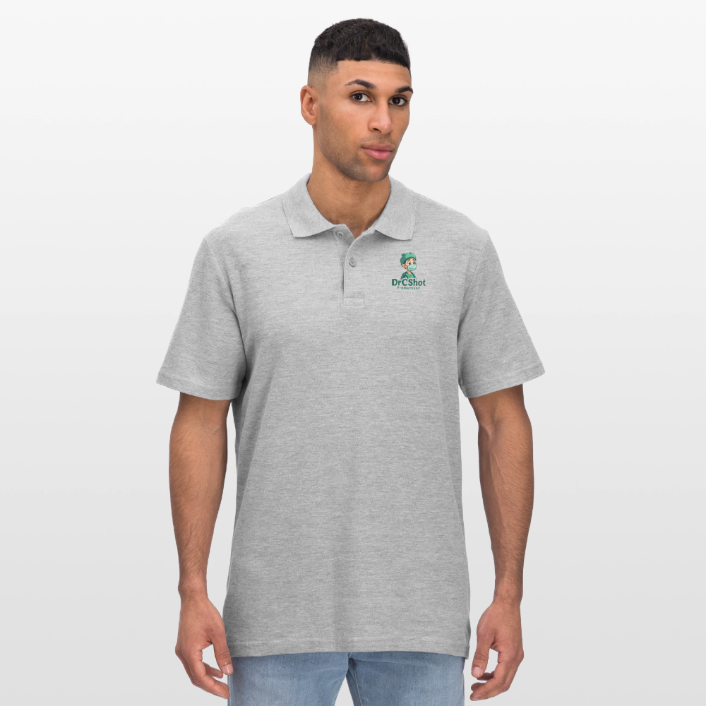 DrCShot Fan Polo-Shirt (Männer) - grau meliert - heather grey