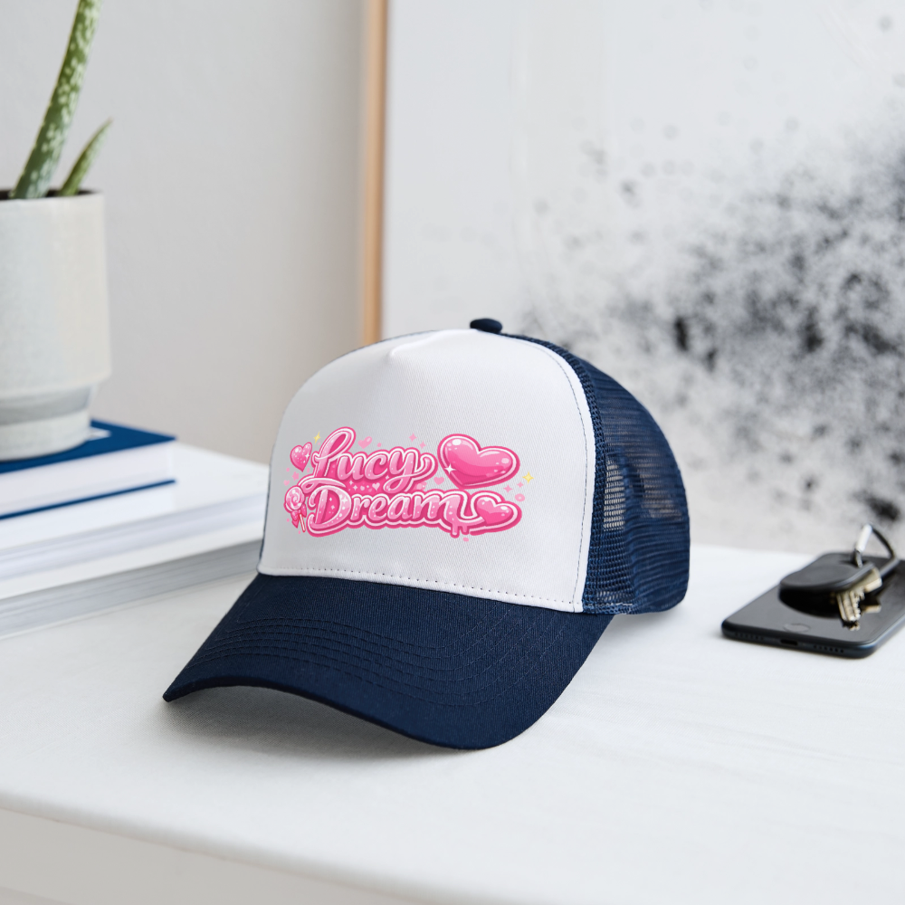 Lucy Dream Fan Trucker Cap - weiß/navy - white/navy