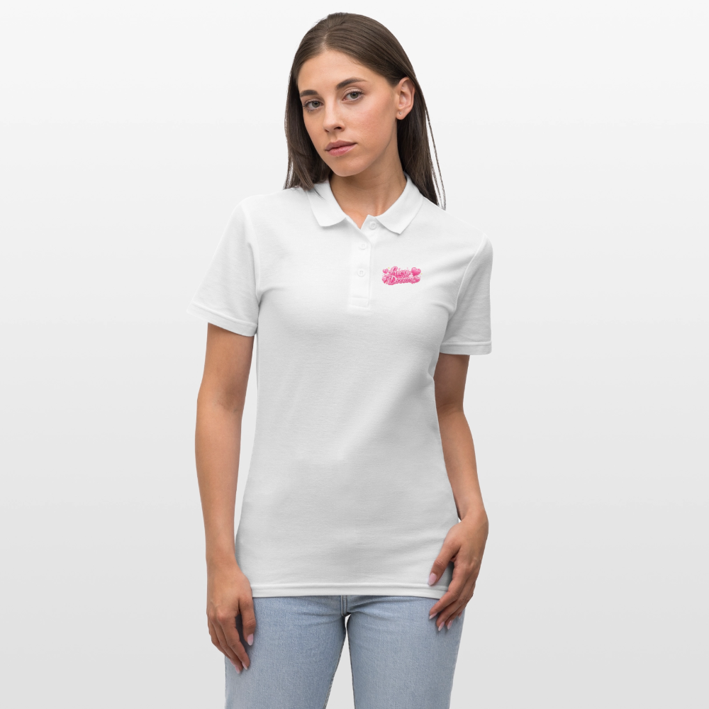 Lucy Dream Fan Polo-Shirt (Frauen) - weiß - white