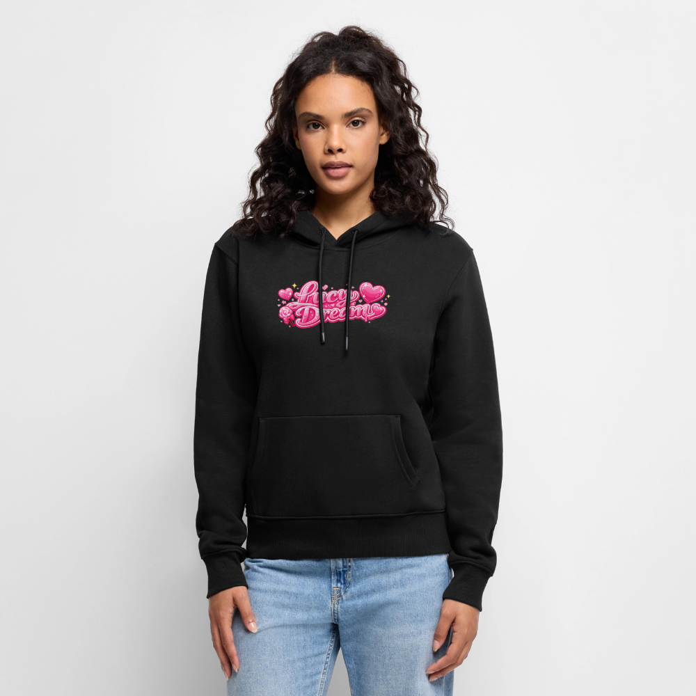 Lucy Dream Premium Fan Hoodie für Damen (Nachhaltig) - black
